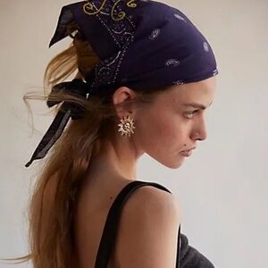 FREE PEOPLE Crawford Embroidered Hair Scarf